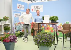 Rudolf Hopmans and Dirk van Diepen of Colour Your Season. One of the products in the spotlight in the stand is the Hebe Addenda, with which they are in full season.
